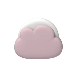 Cloudy natlampe, dusty rose