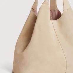 COCCINELLE C-EASY SUEDE, sandshel/sandsh