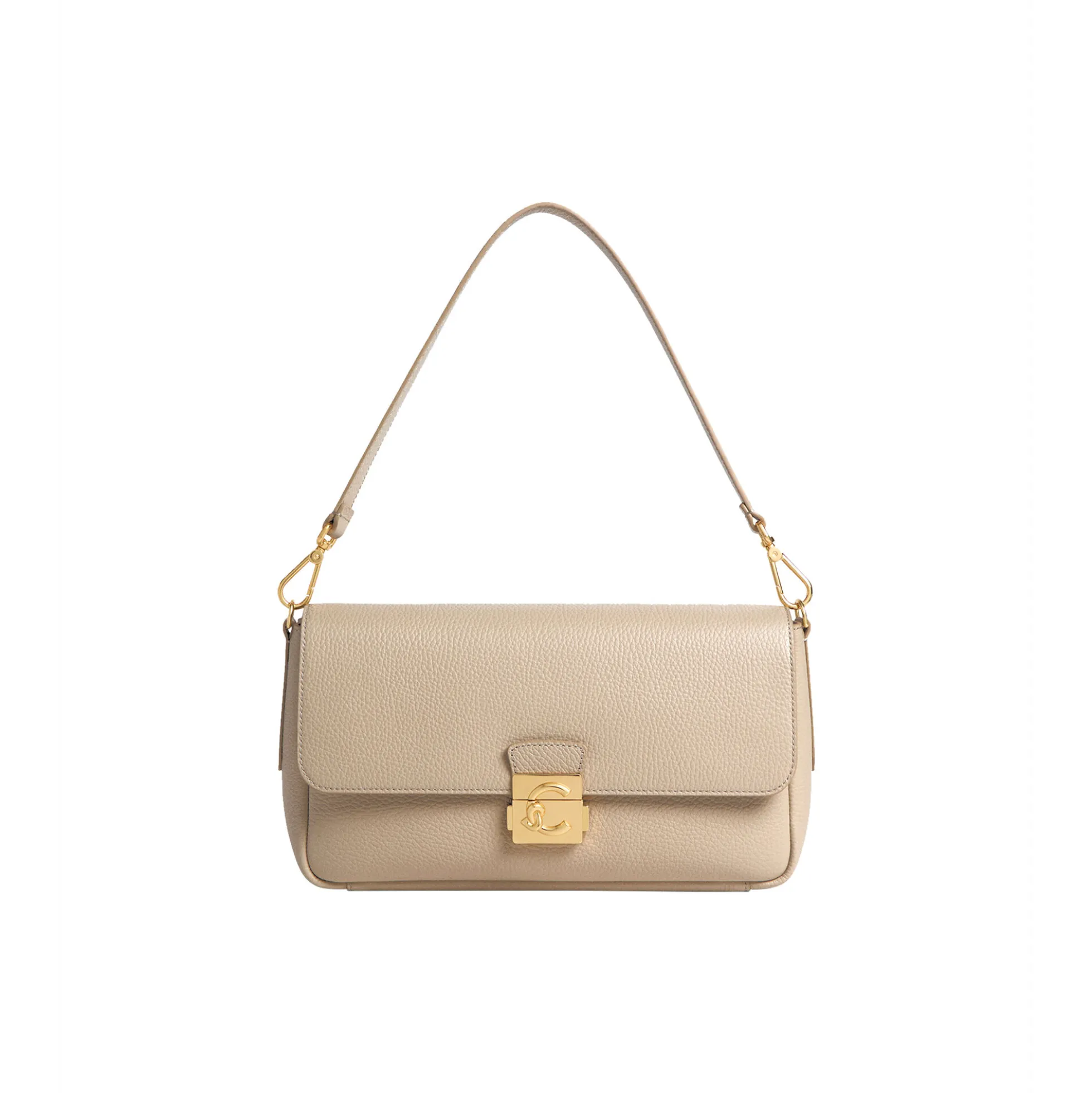 COCCINELLE C-ME LOCK, sandshell