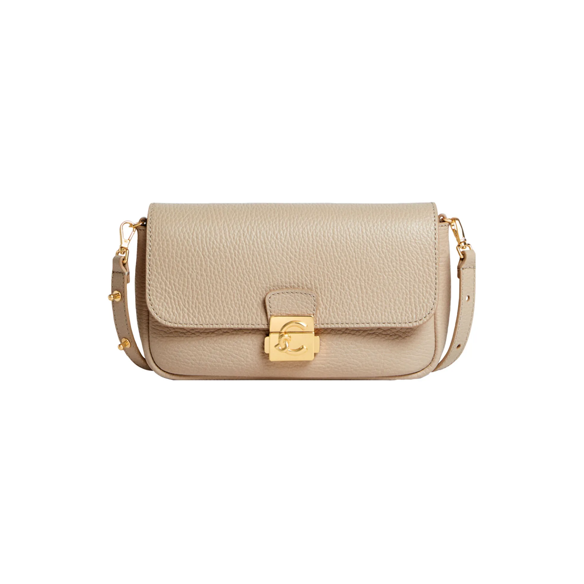 COCCINELLE C-ME LOCK, sandshell