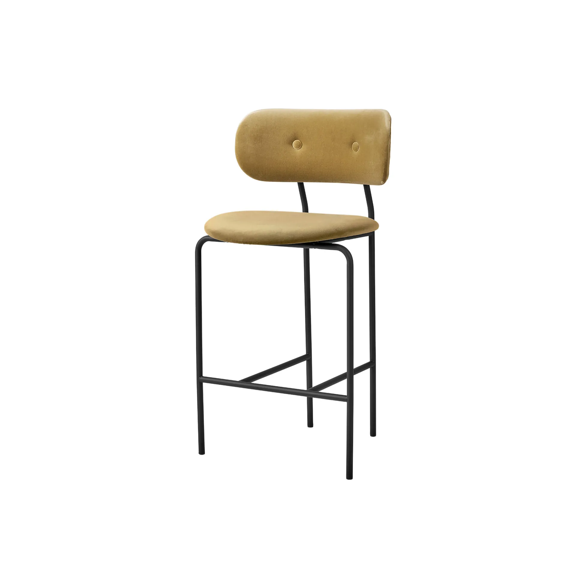 Coco Counter Chair, Velvet 294/black matt
