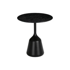 Coin Side Table, black oak
