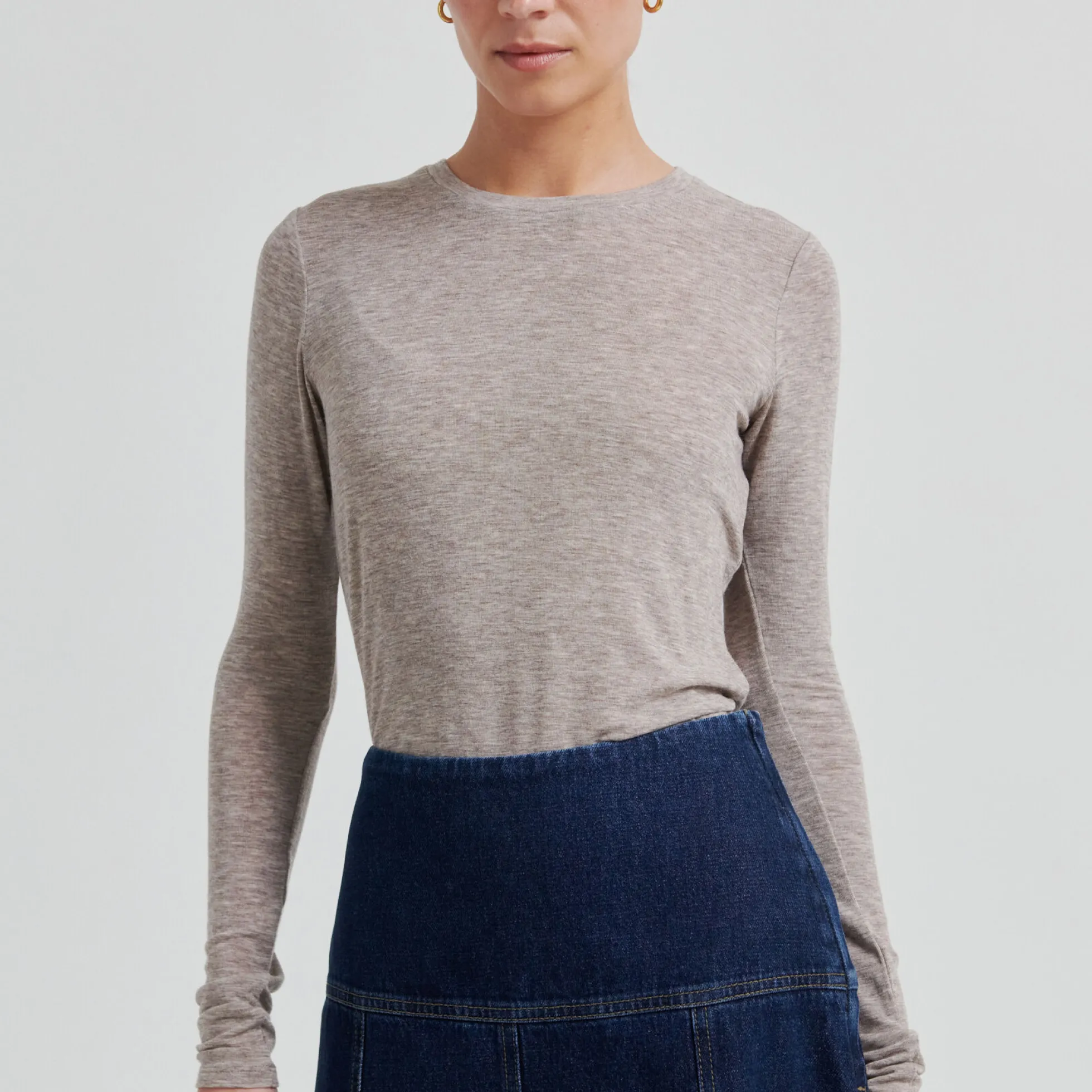 Columbo Denim Skirt, dark blue denim