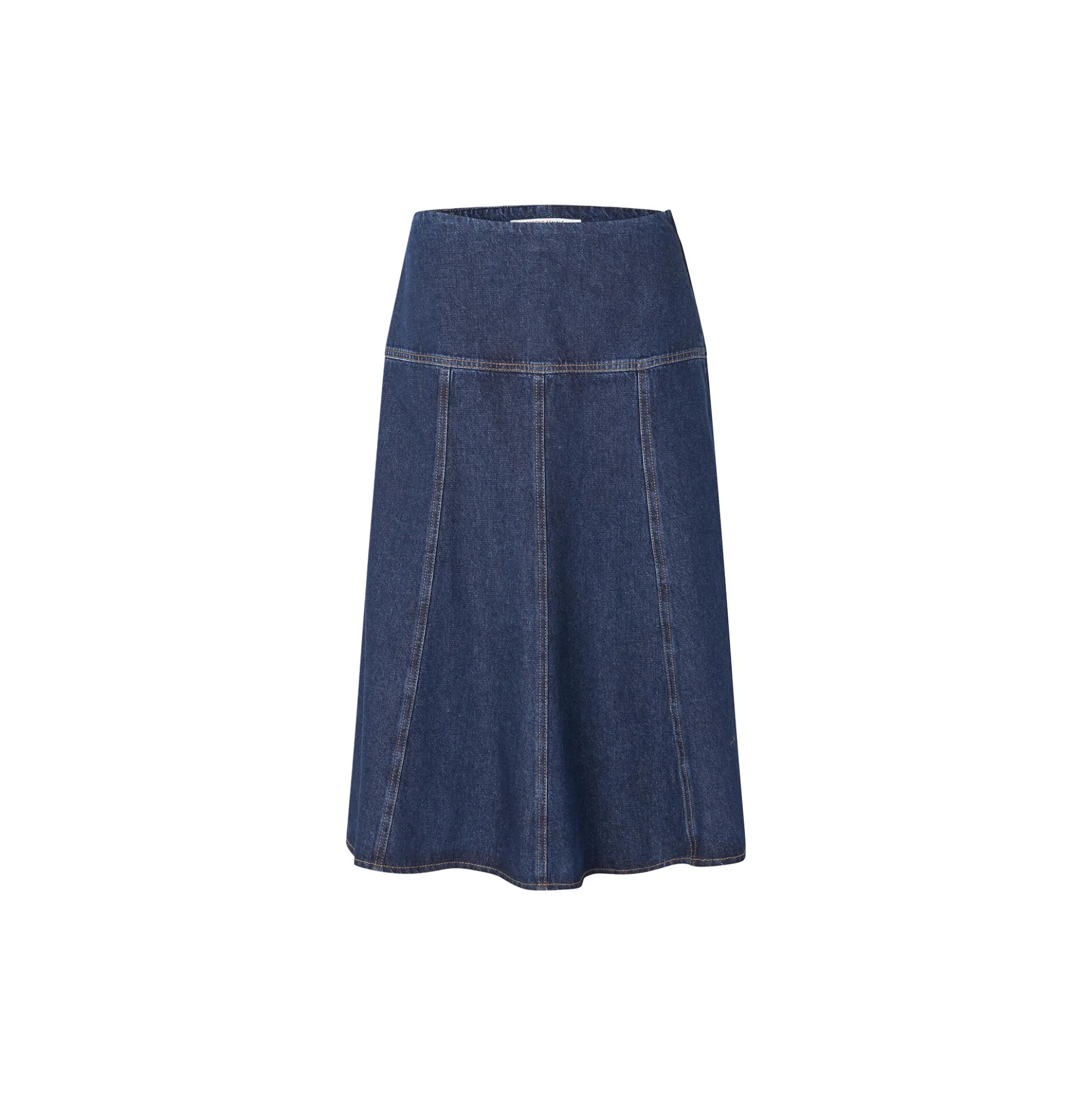 Columbo Denim Skirt, dark blue denim