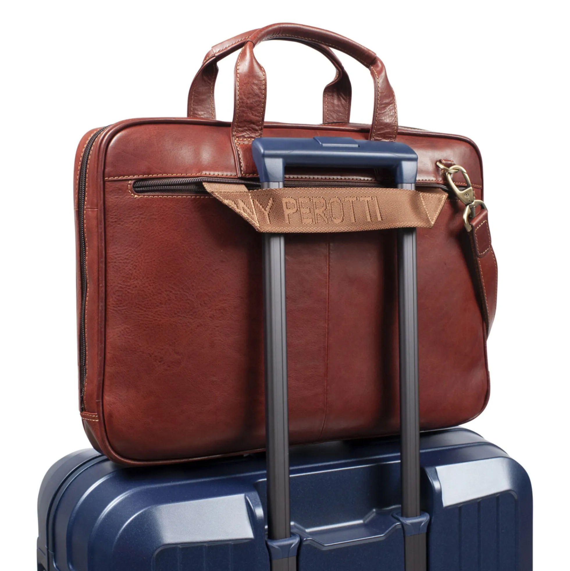 1 Compartment Laptop Bag, dark brown