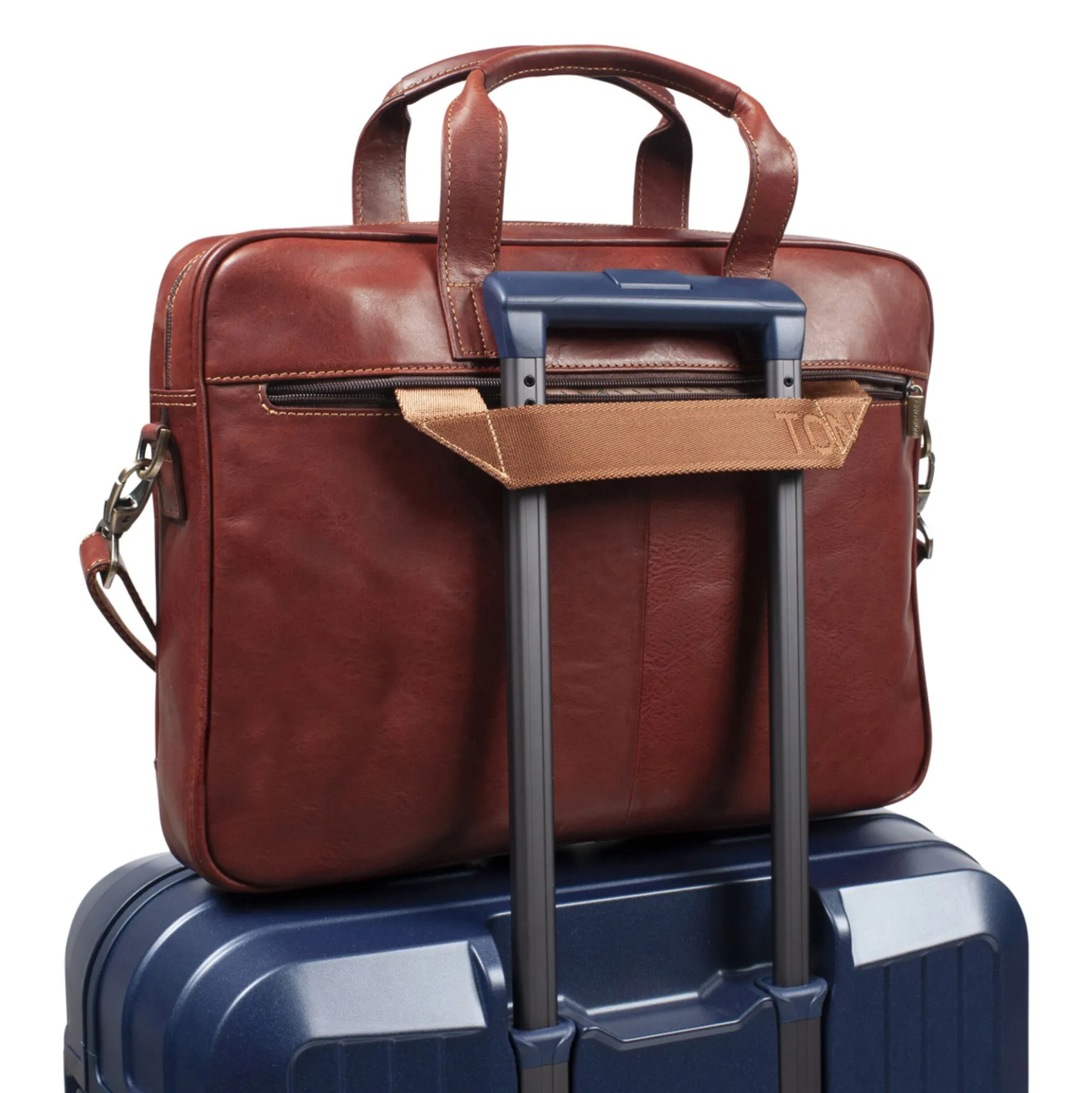 1 Compartment Laptop Bag, dark brown