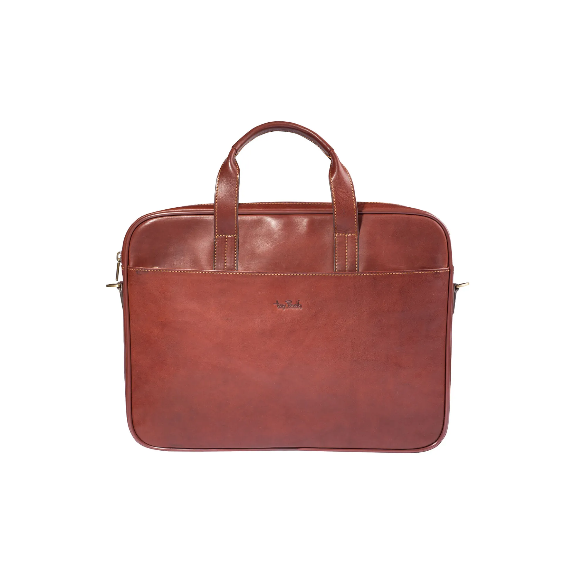 1 Compartment Laptop Bag, dark brown
