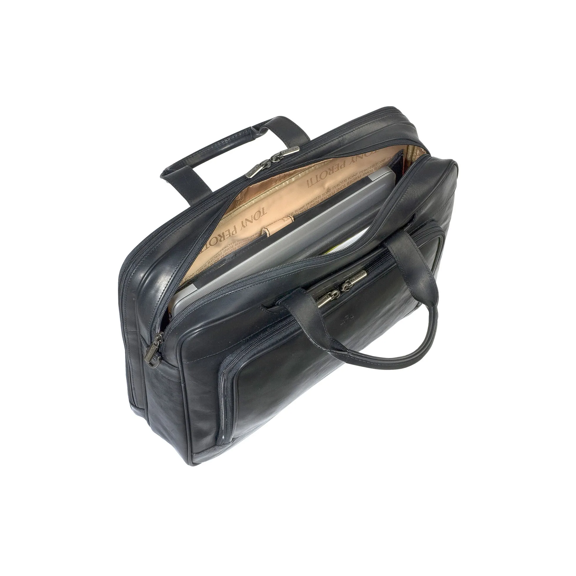 2 Compartment Laptop Briefcase, black