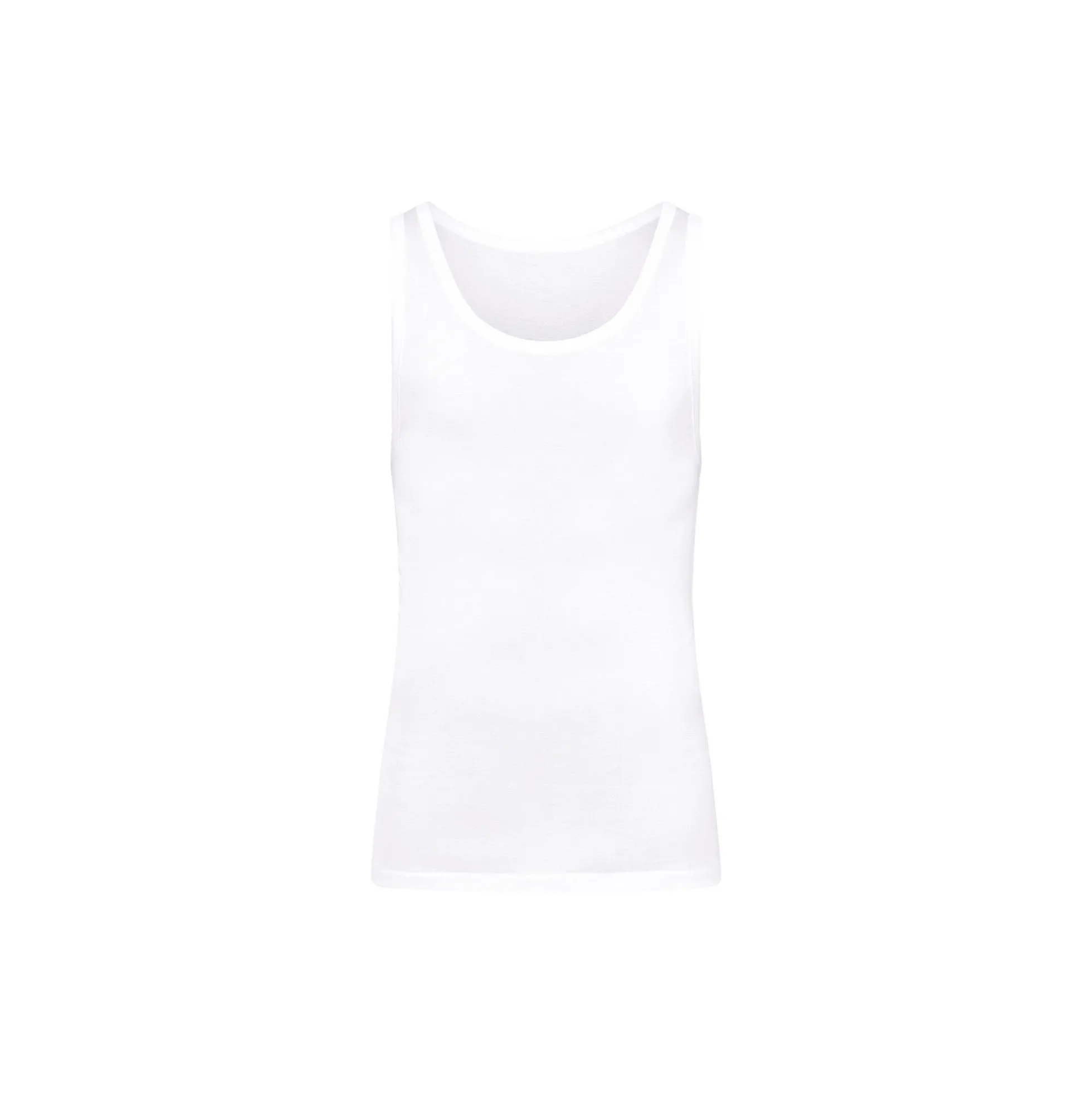 Cotton Pure Tank Top, white