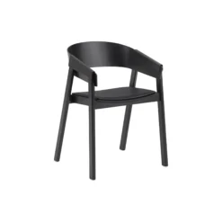 Cover Armchair, refine leather black/black