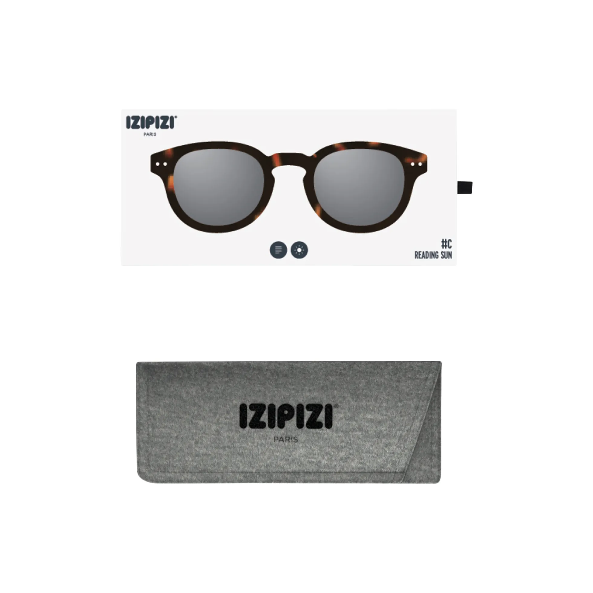 #C READING SUN solbriller, tortoise