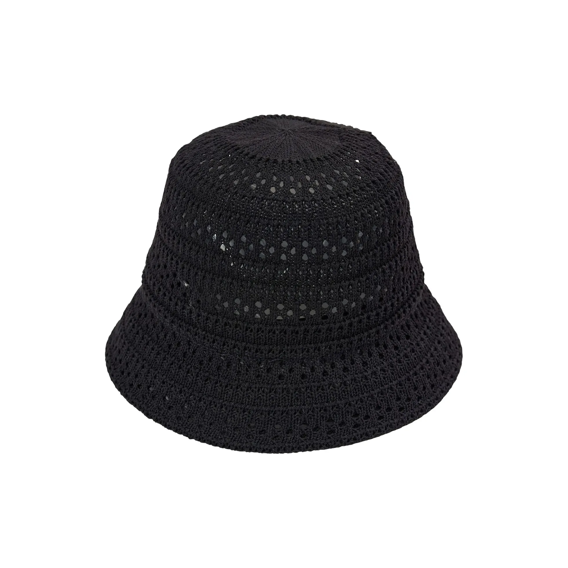 CROCHET Bucket Hat, black