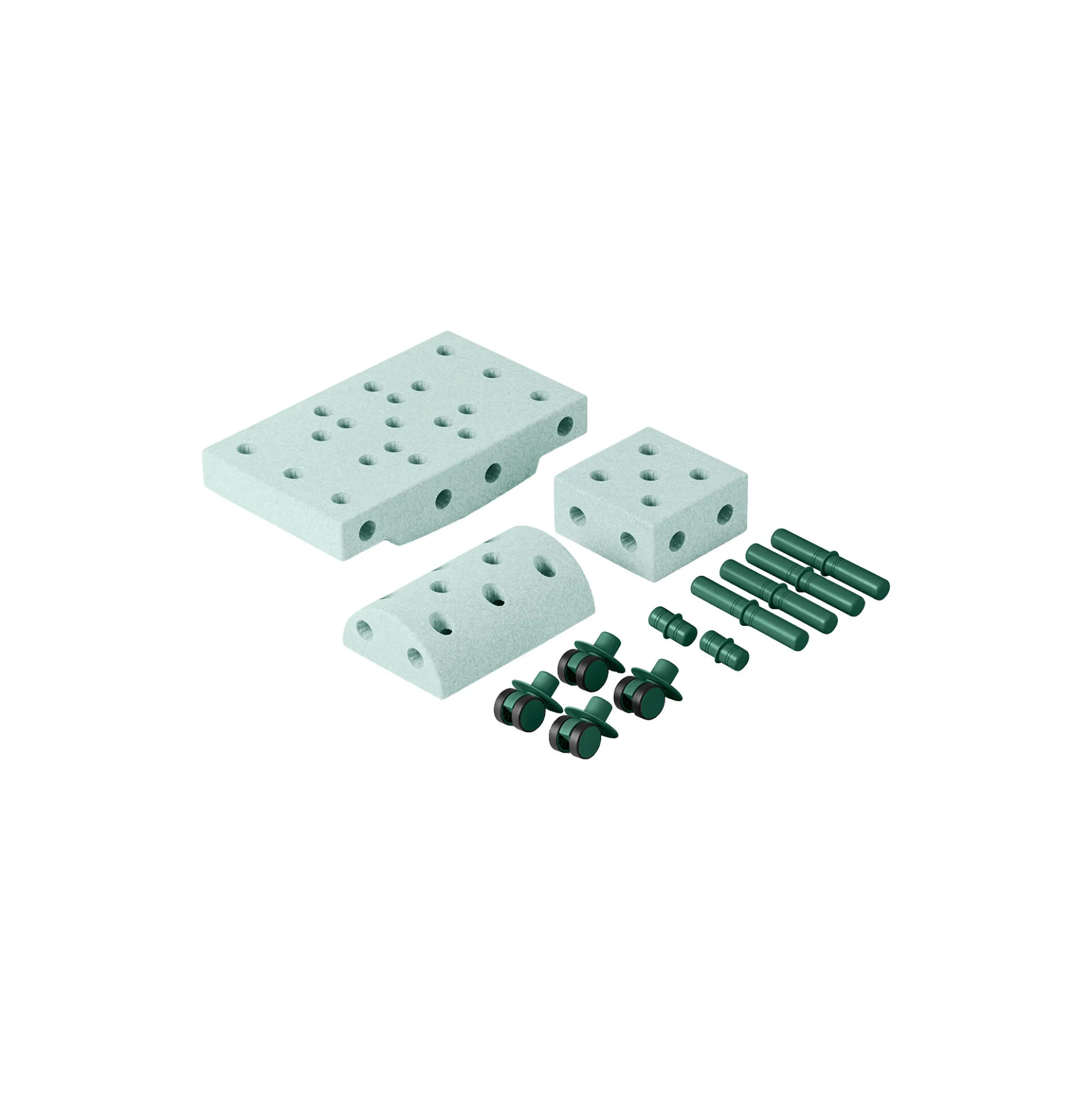 Curiosity sæt, ocean mint/forest green