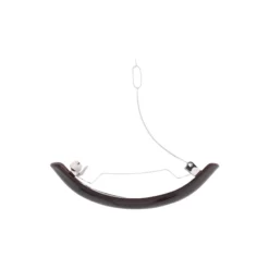 Curved Bone Clip, brown