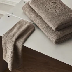 DAMASK TERRY håndklæde, walnut