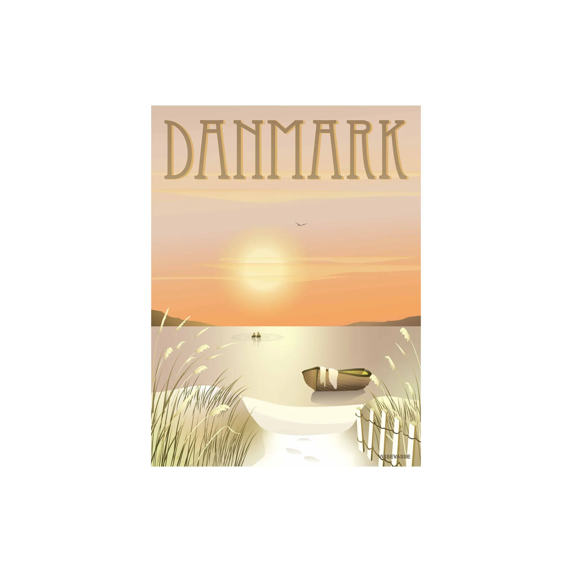 DANMARK klitterne plakat