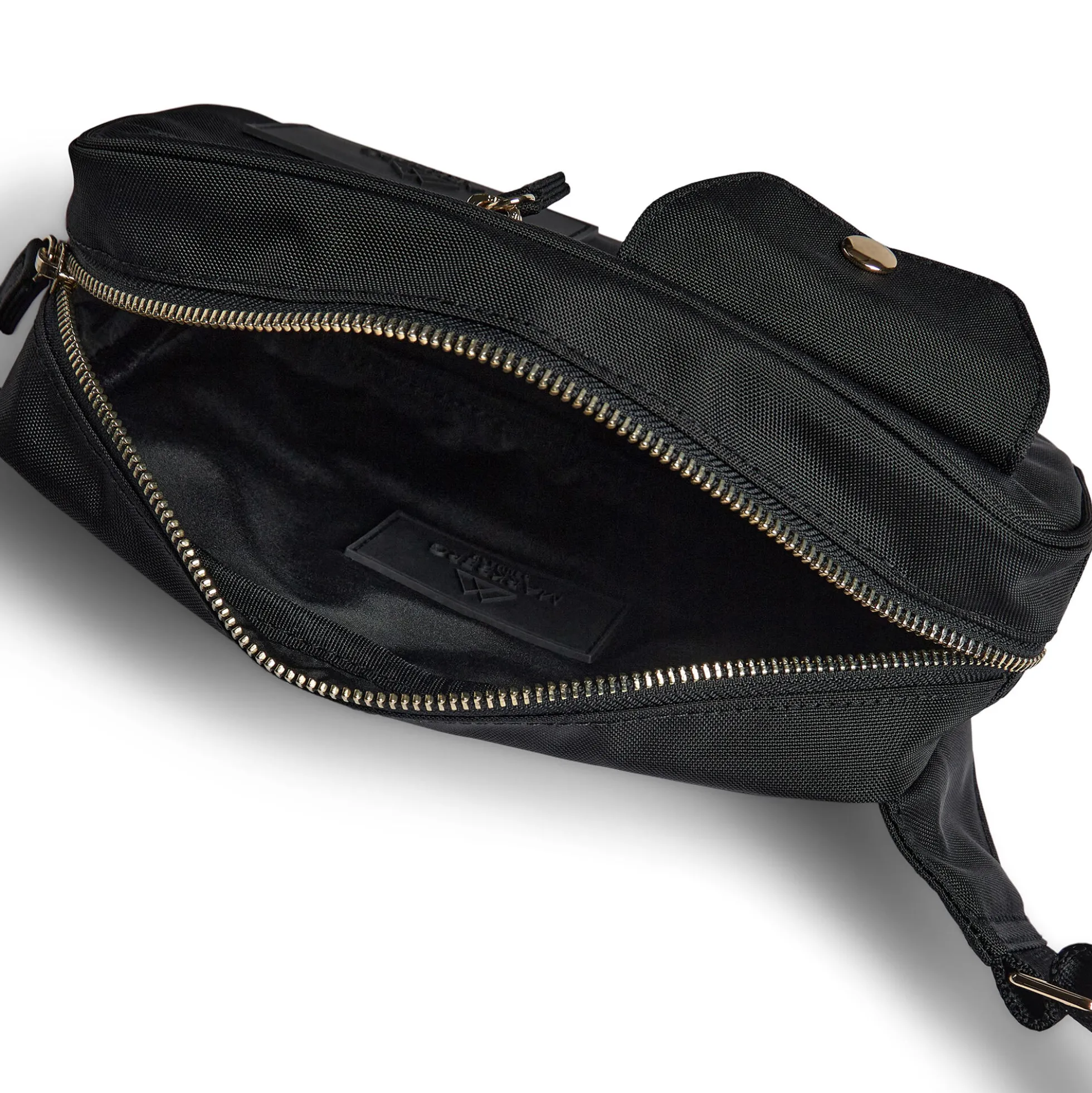 DarlaMBG Bum Bag, monochrome black w/gold