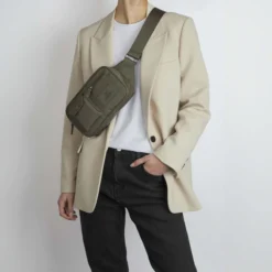 DarlaMBG Bum Bag, monochrome dark olive