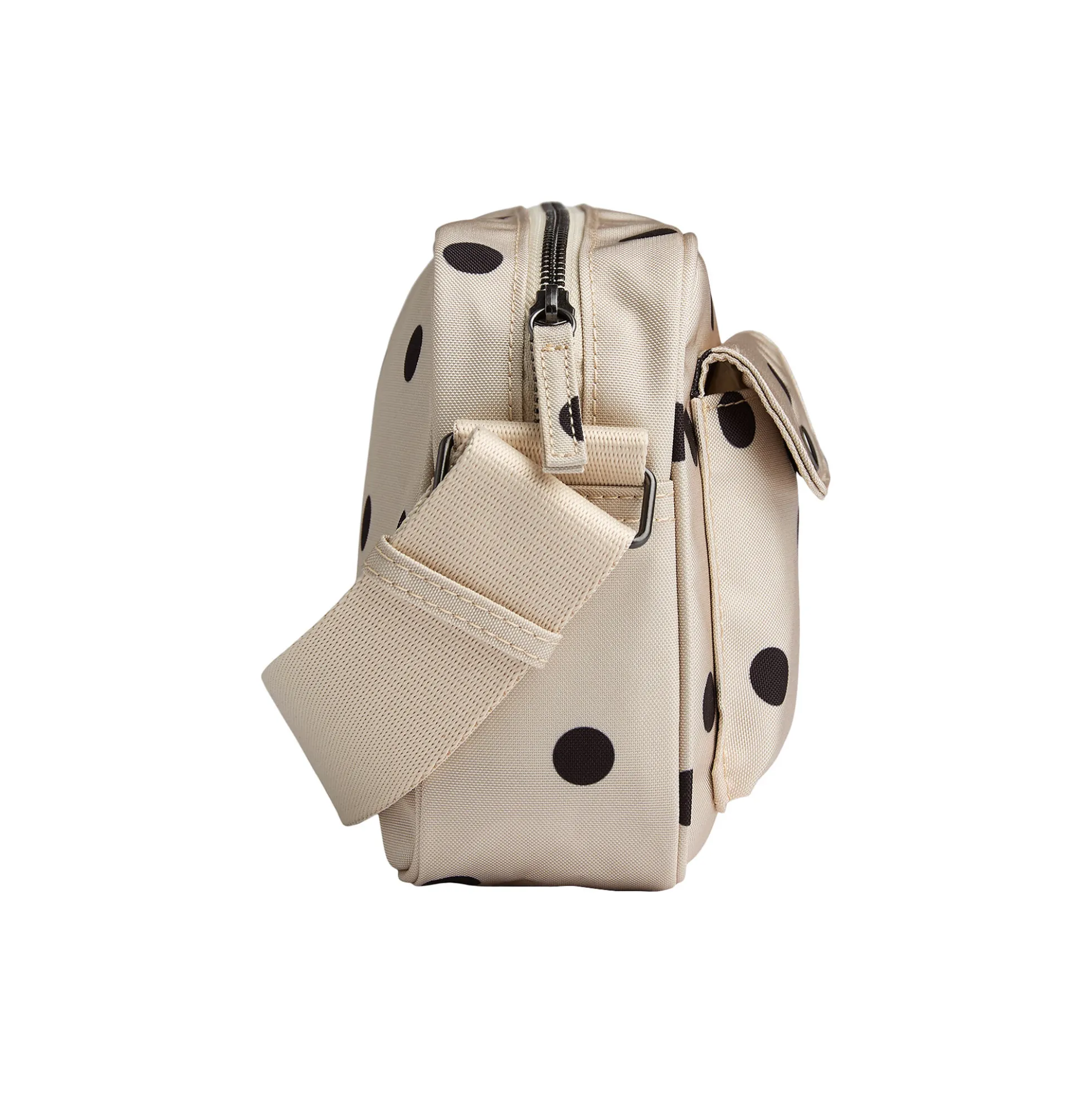 DarlaMBG Crossb. Monochrome, polka dot, creme