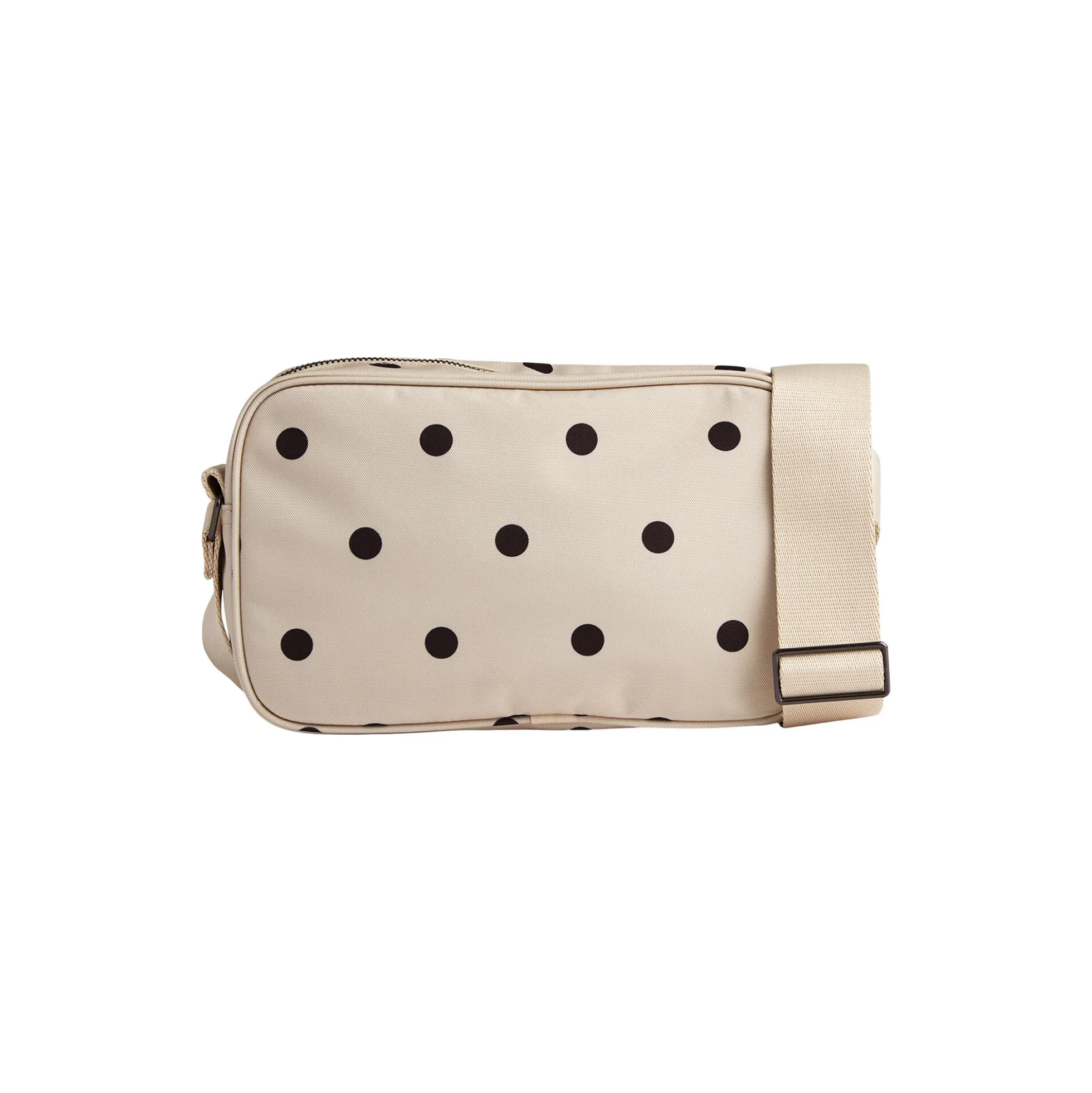 DarlaMBG Crossb. Monochrome, polka dot, creme