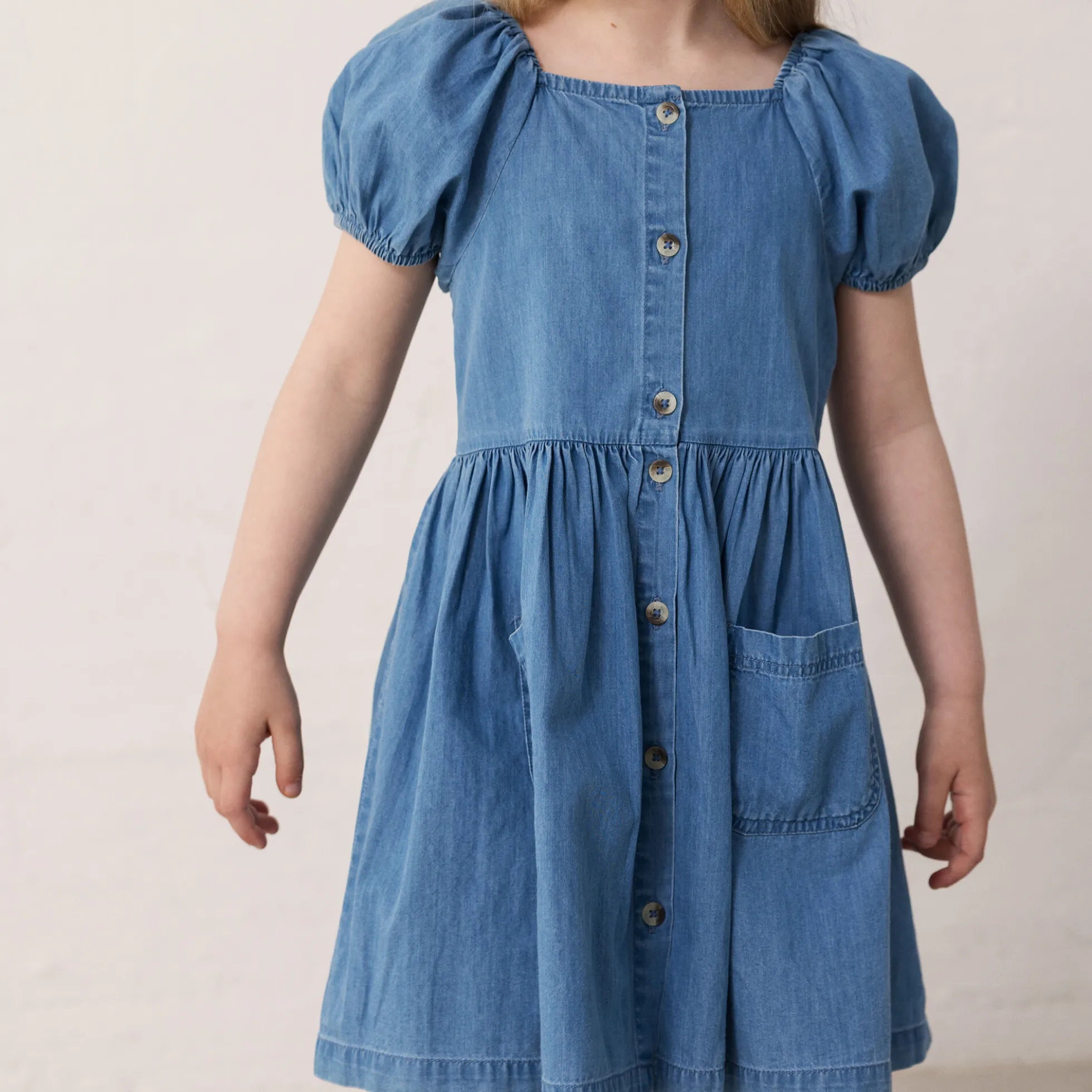 Davery Dress, blue denim