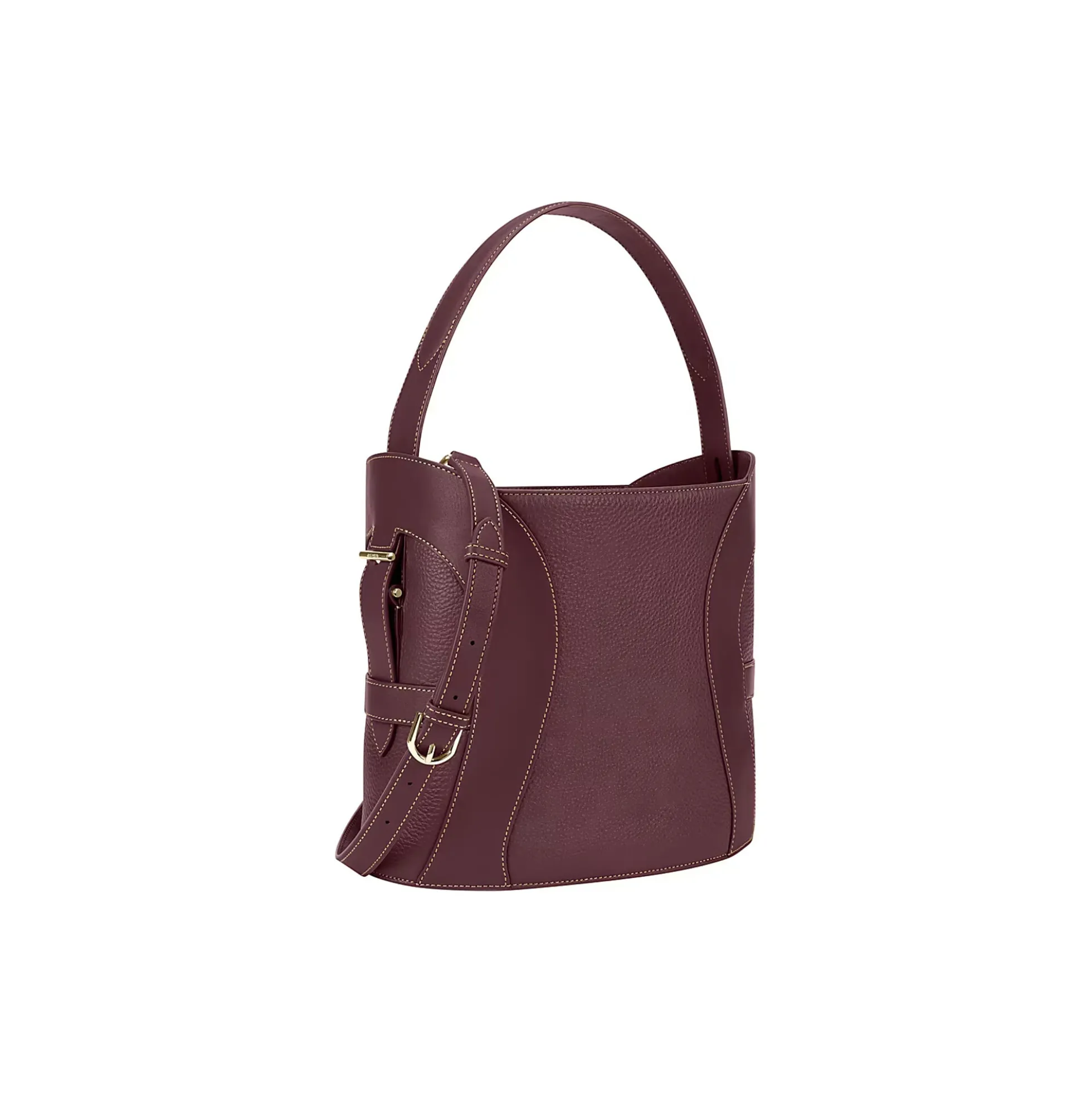 Deborah Hobo Bag M, port red