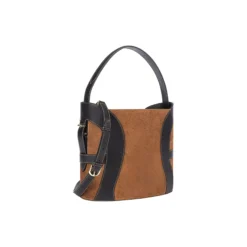 Deborah Suede Hobo Bag M, oat beige