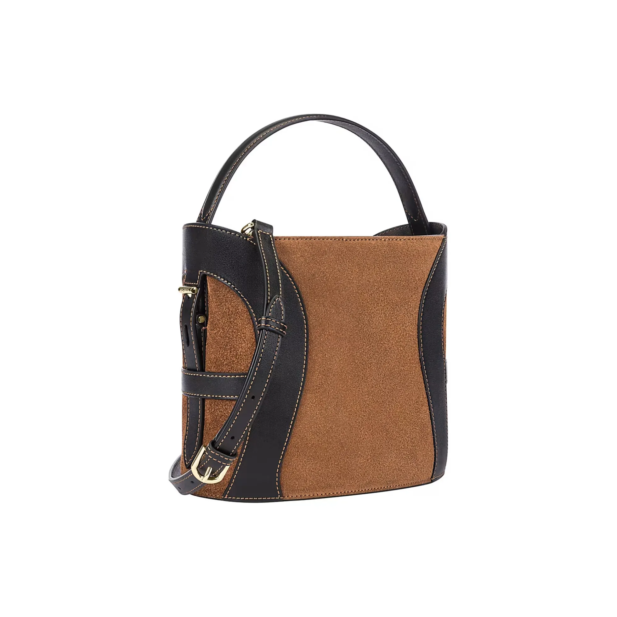 Deborah Suede Hobo Bag S, oat beige