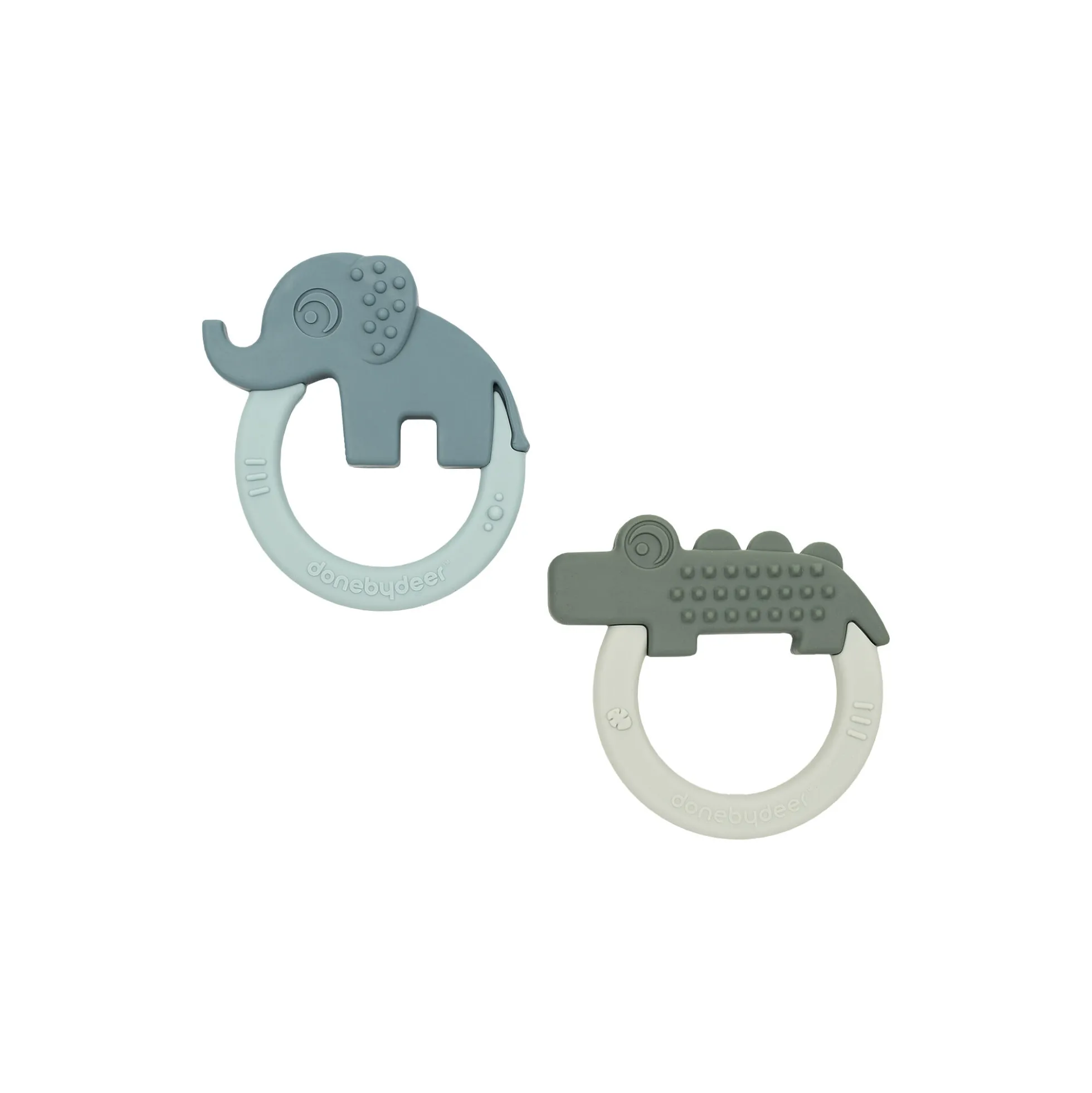 Deer Friends 2-pak bidelegetøj, green/blue