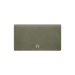 Delia bill and card case, moss green