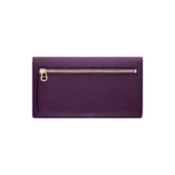 Delia bill and card case, plum