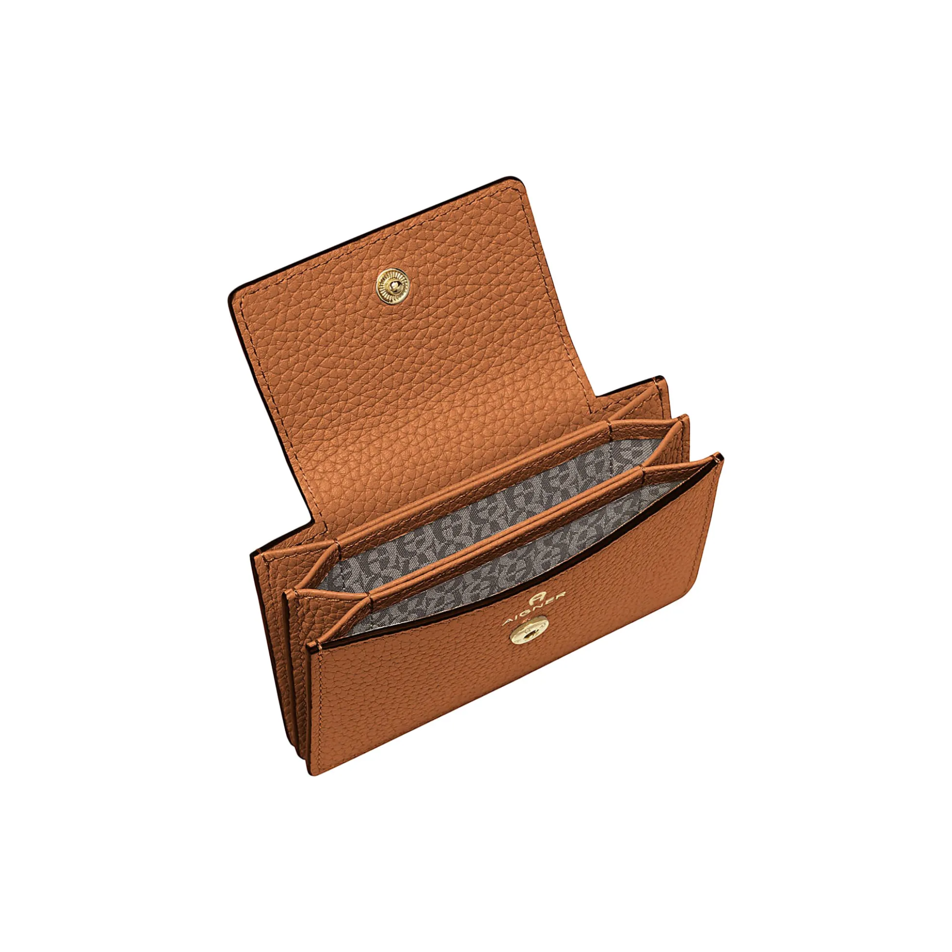 Delia Card case, cognac brown