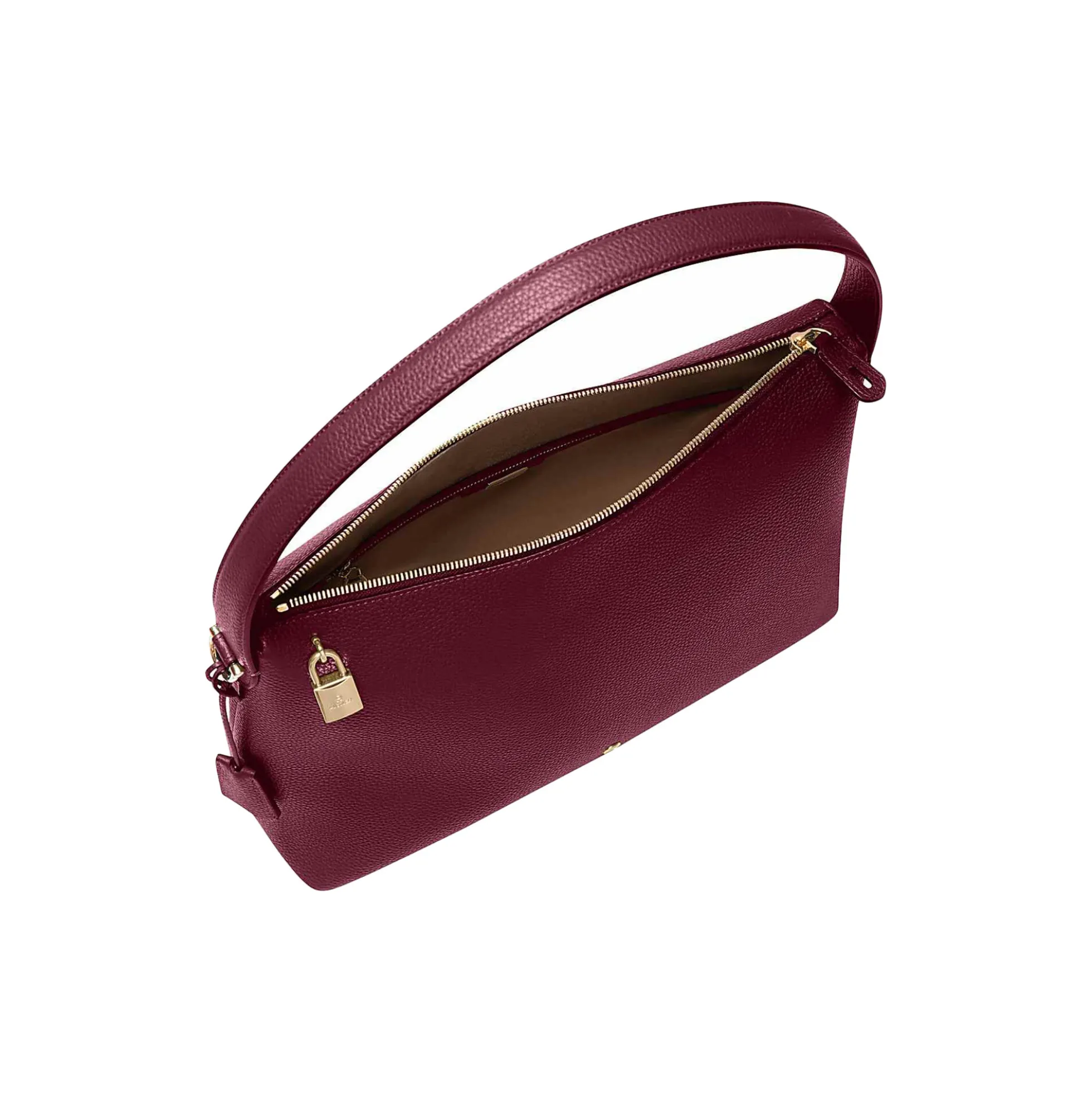 Delia Hobo Bag L, burgundy