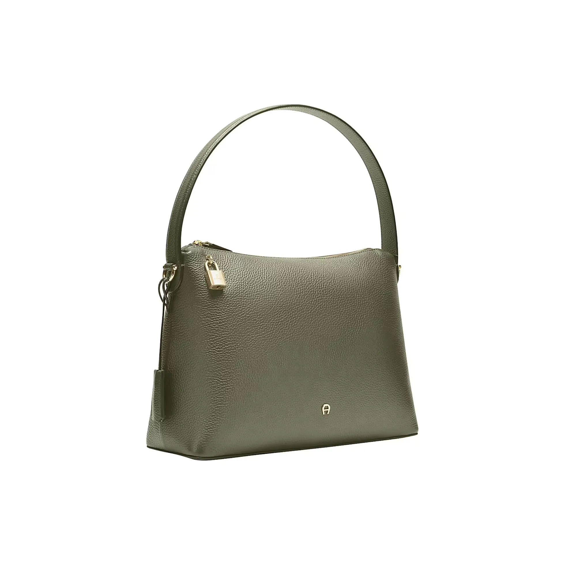 Delia Hobo Bag M, moss green
