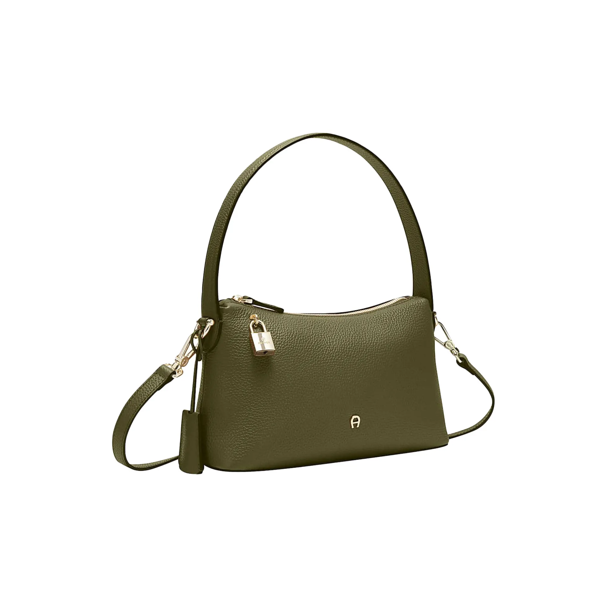 Delia Hobo Bag S, dark olive