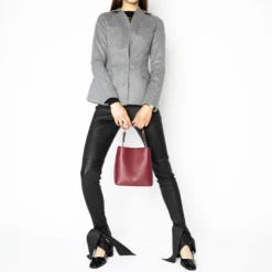 Delia S Hobo Bag, burgundy