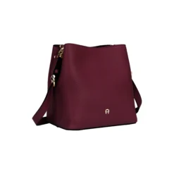 Delia S Hobo Bag, burgundy