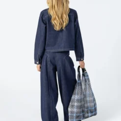 Denim jacket, dark blue denim