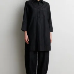 Dera Denim Cargo Trousers, black