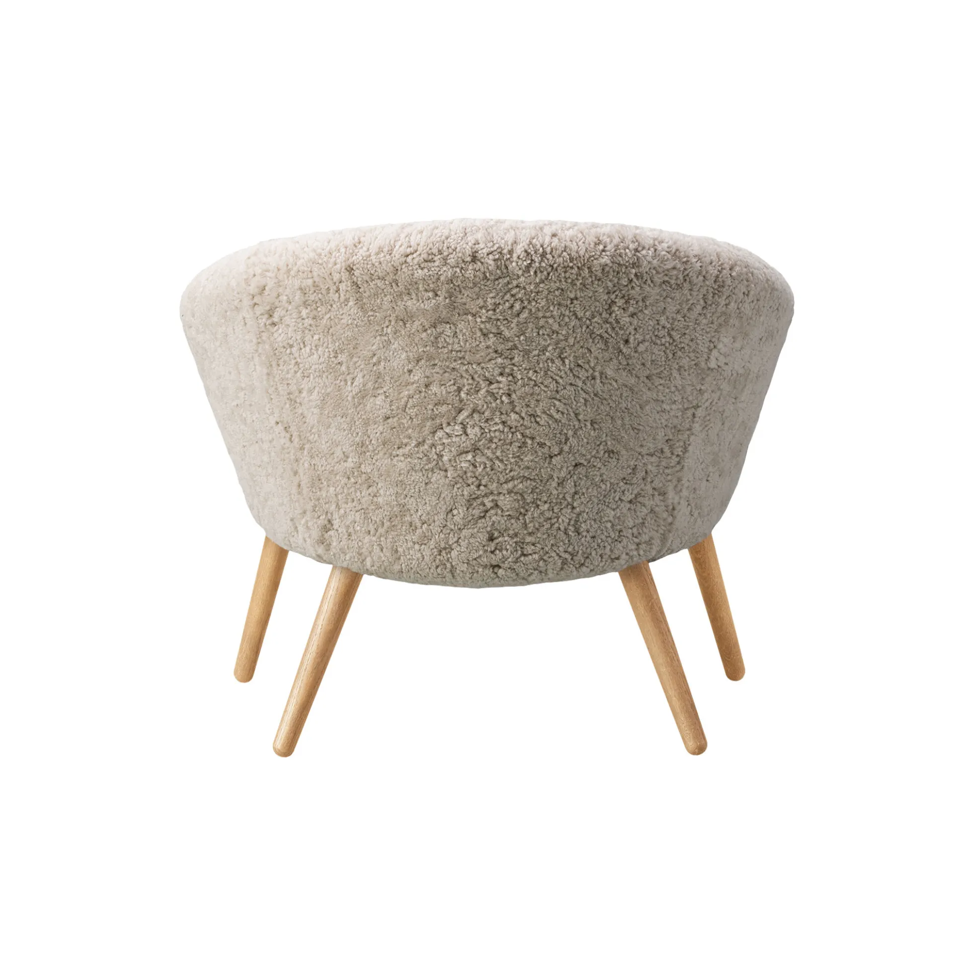Ditzel loungestol, hvid/olieret eg