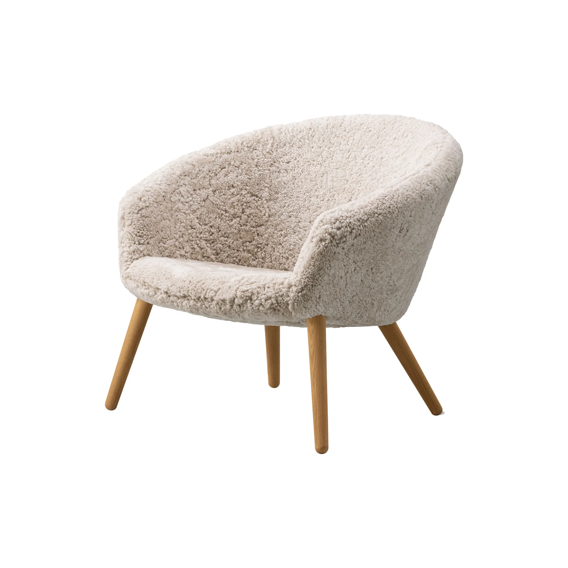 Ditzel loungestol, Moonlight/oiled oak