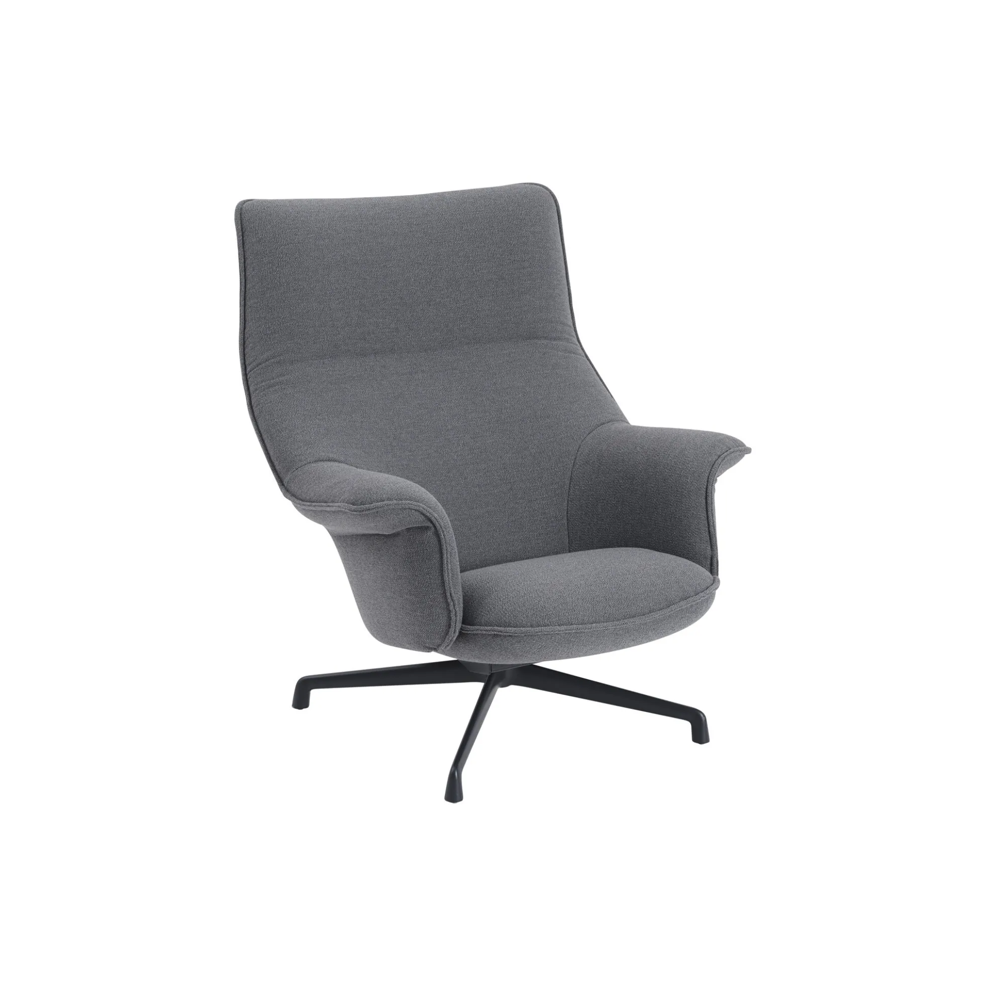 Doze Lounge Chair with Swivel Base, ocean/anthracite black