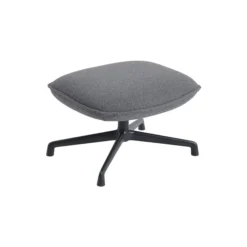 Doze Ottoman with Swivel Base, ocean/anthracite black
