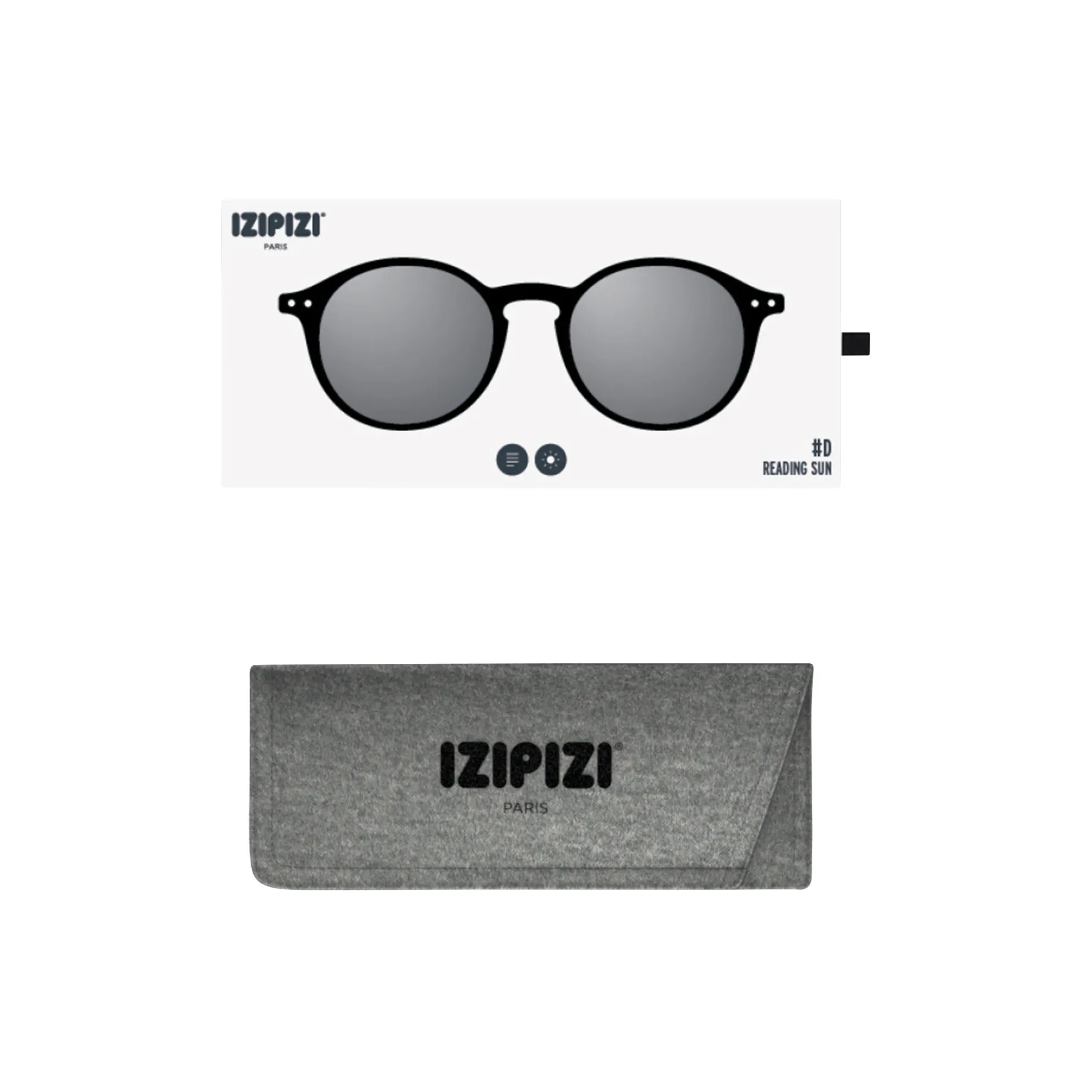 #D READING SUN solbriller, Black