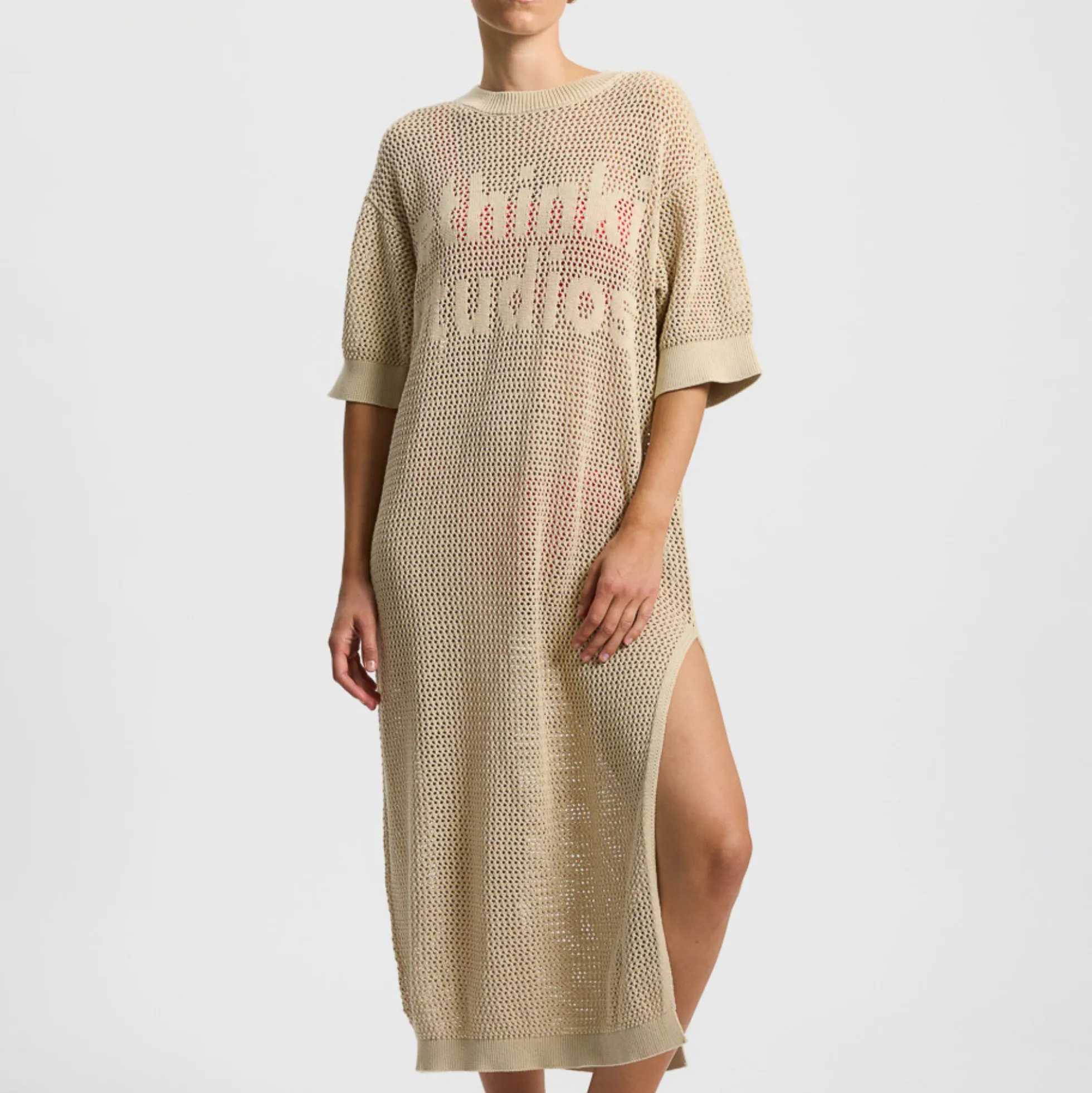Dress Knitted Loop, oyster grey