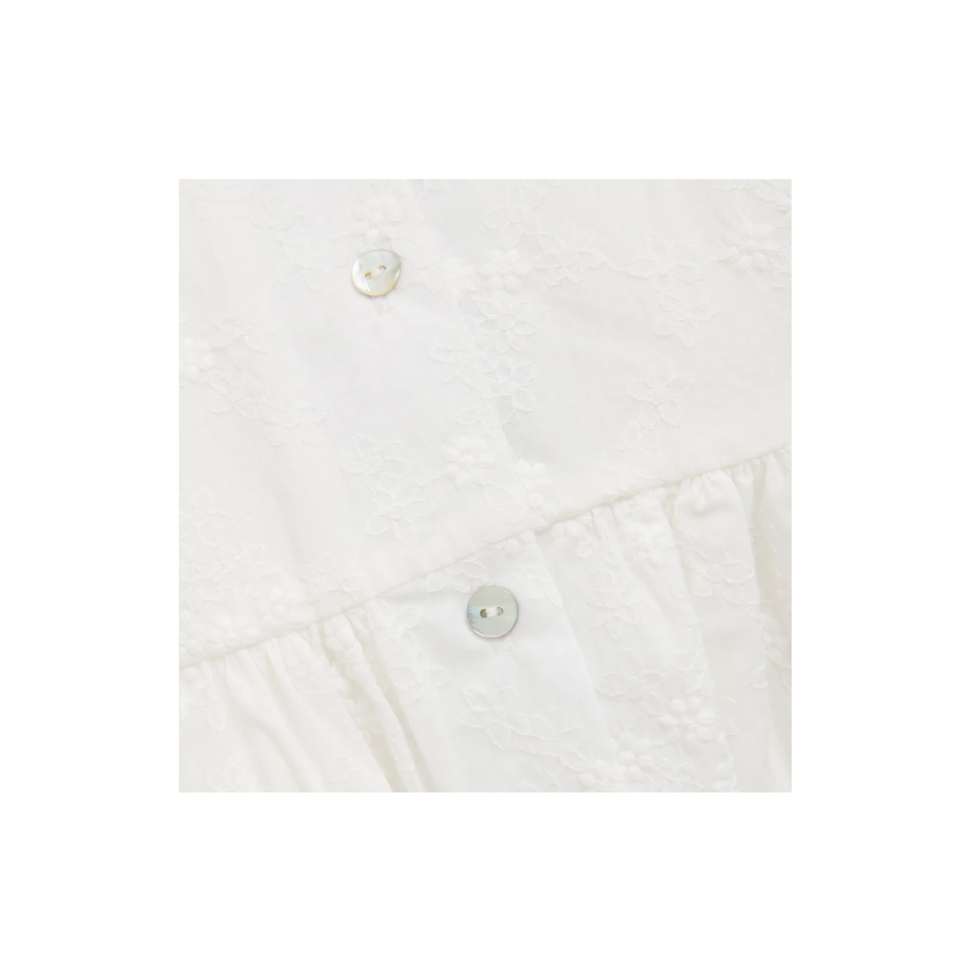Dress SS Embroidery, antique white