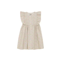 Dress SS in Liberty Fabric, double cream