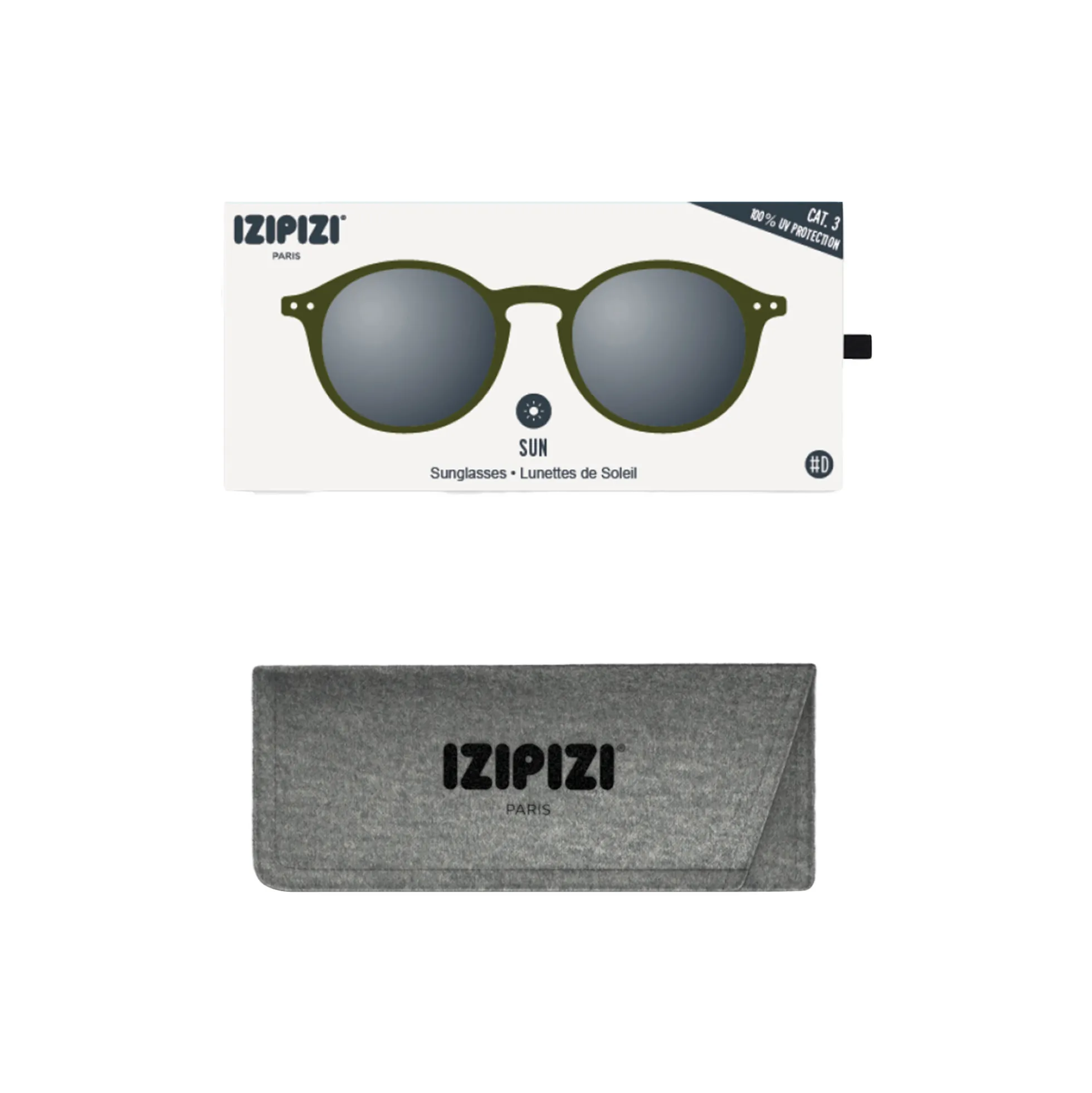 #D SUN solbriller, kaki green