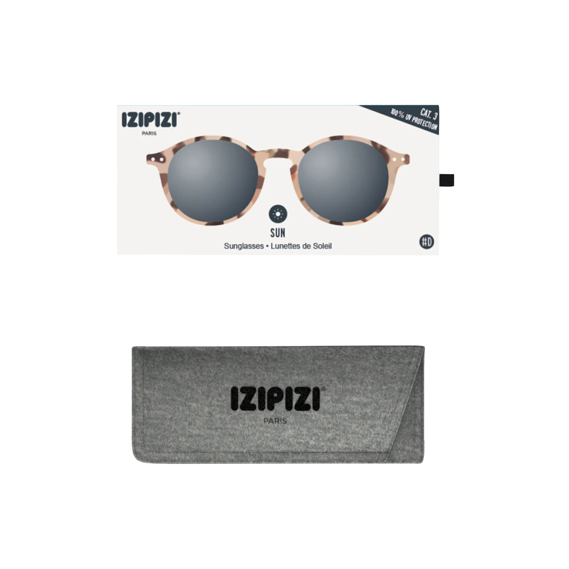 #D SUN solbriller, light tortoise