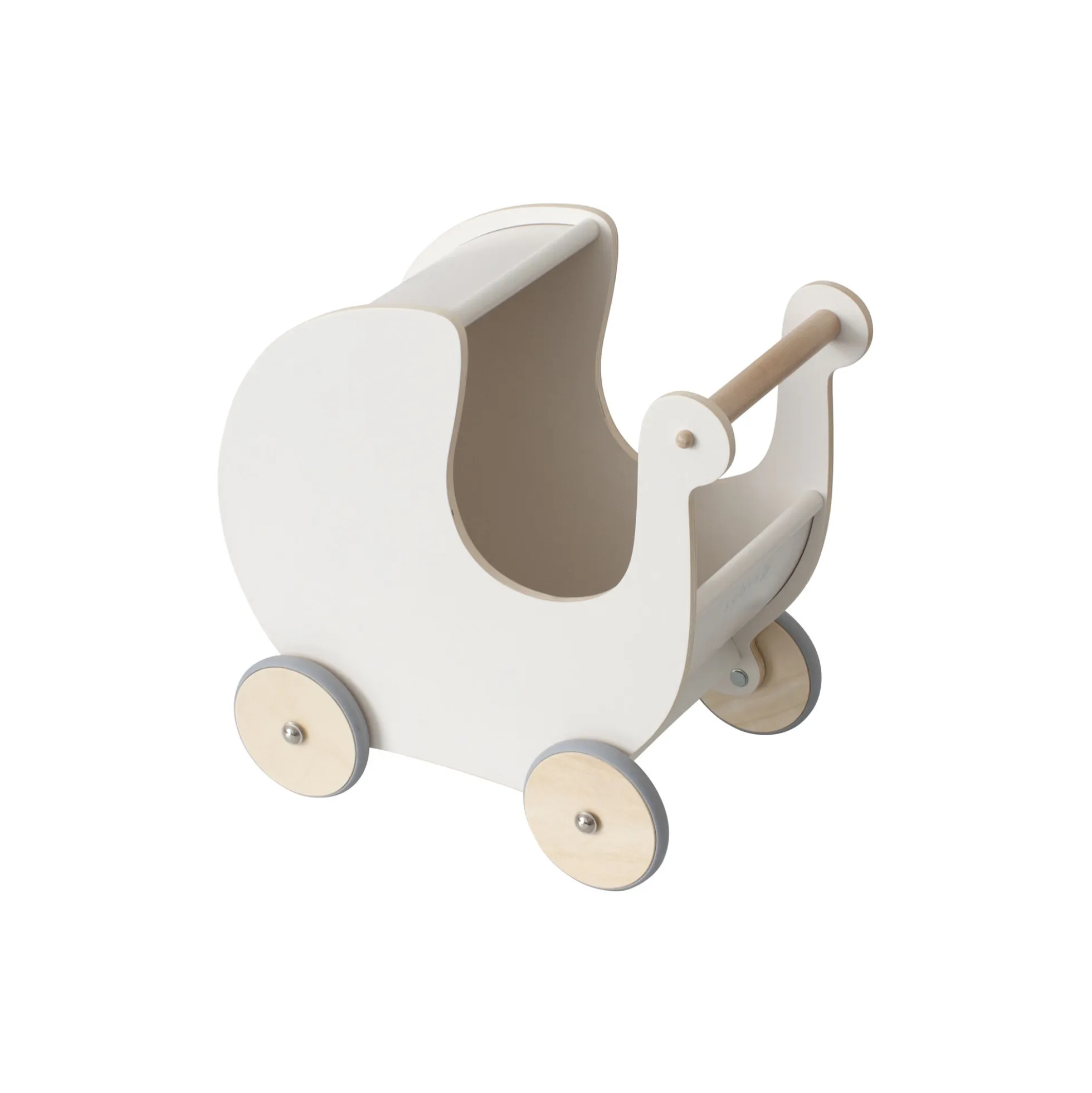 Dukkevogn, classic white